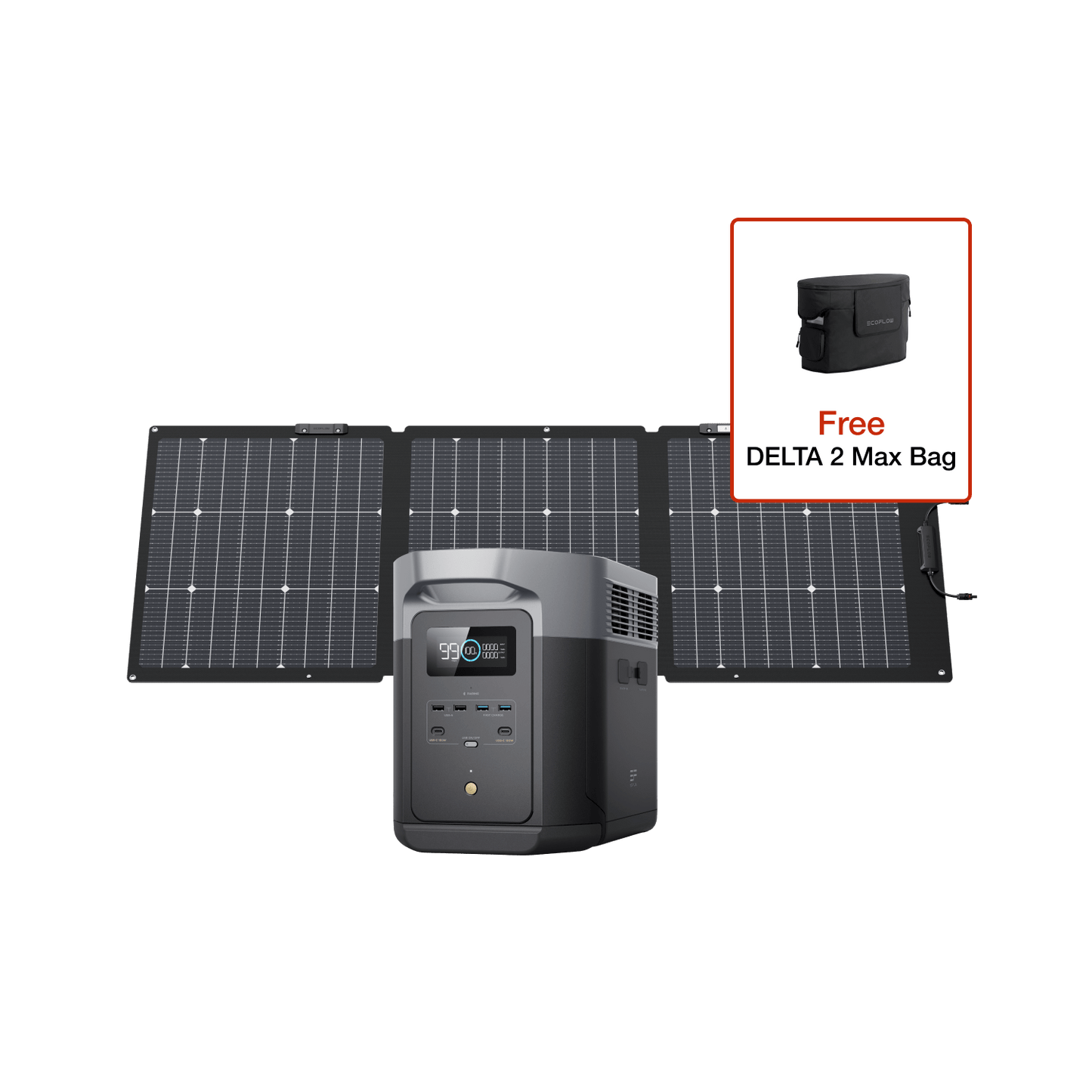 EcoFlow DELTA 2 Max Solar Generator (PV160W)