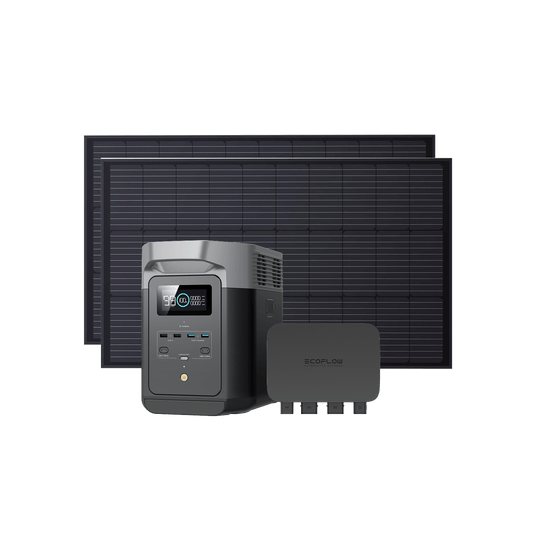 EcoFlow DELTA 2 + 2 x 100W RIGID + 800W Alternator Charger