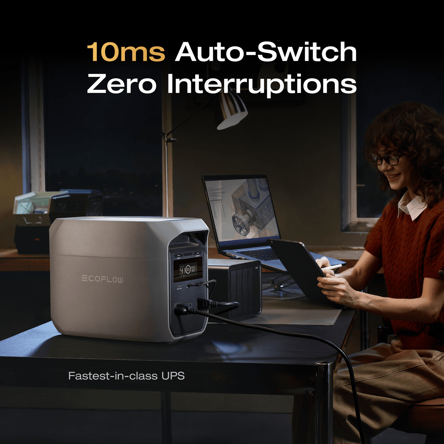 EcoFlow DELTA 3 Classic Portable Power Station (1024Wh)