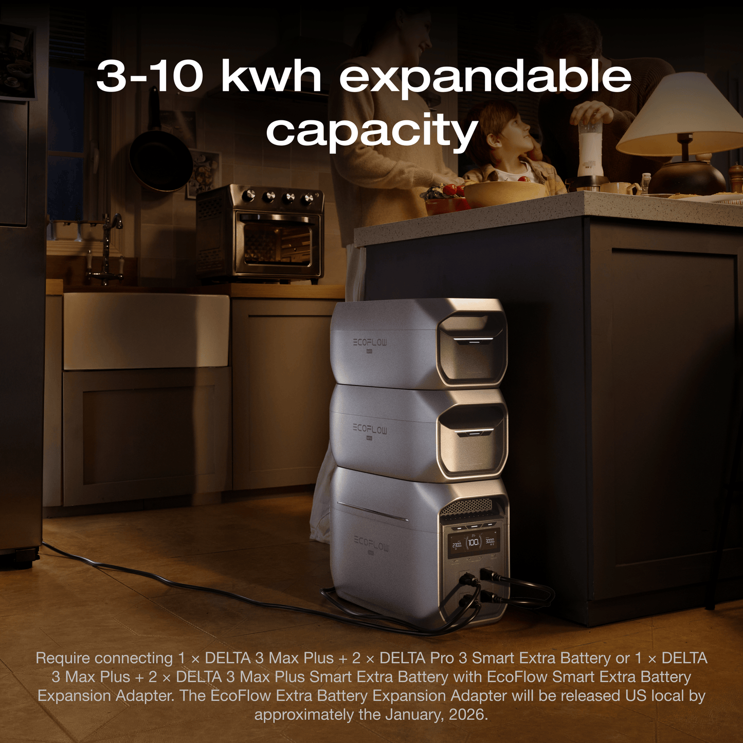 EcoFlow DELTA 3 Max Series Portable Power Station (2048Wh)