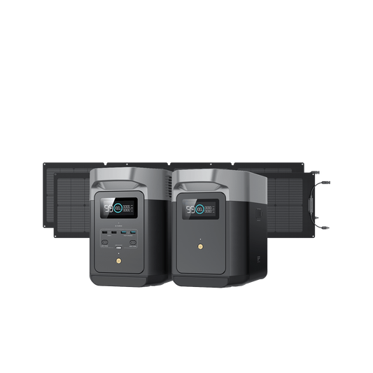 EcoFlow DELTA 2 + DELTA 2 Smart Extra Battery + 2 x 110W Solar Panel