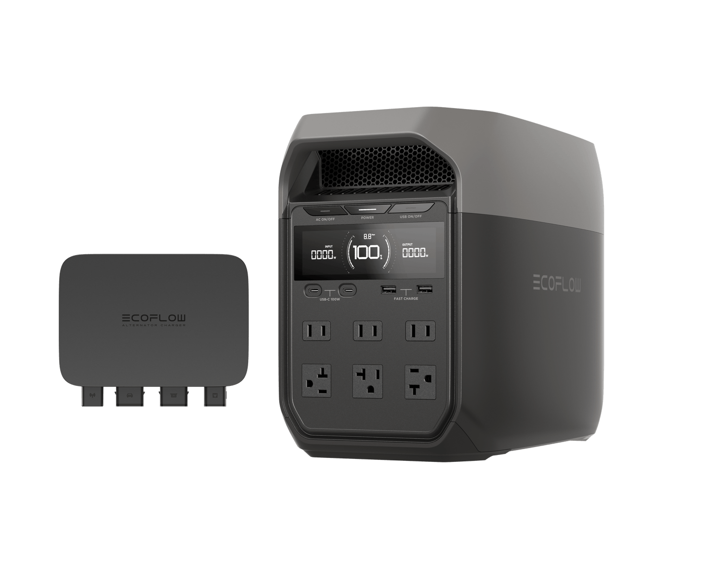 EcoFlow DELTA 3 Portable Power Station + 800W Alternator Charger